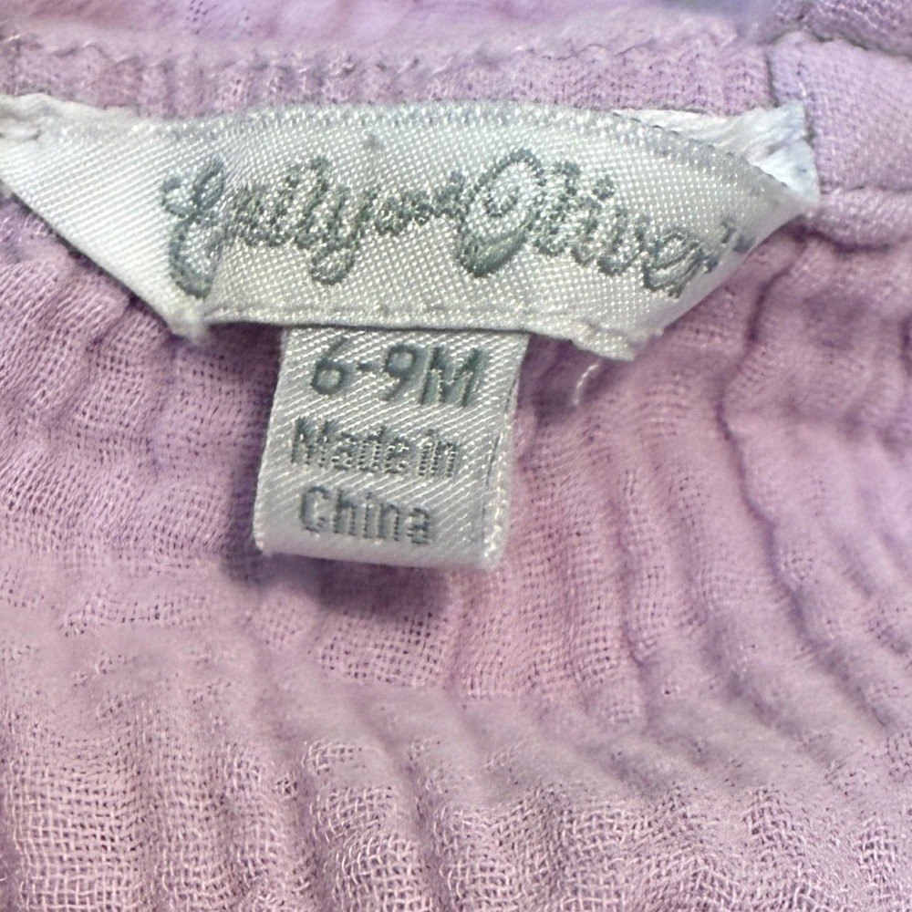 Emily & Oliver Pink and Purple‎ Baby Rompers - Picture 7 of 7